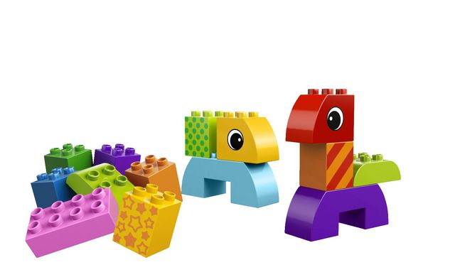 Игрушка Дупло Веселая каталка с кубиками