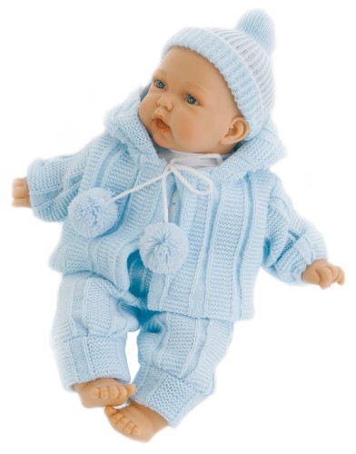 Кукла-младенец Бони в голубом