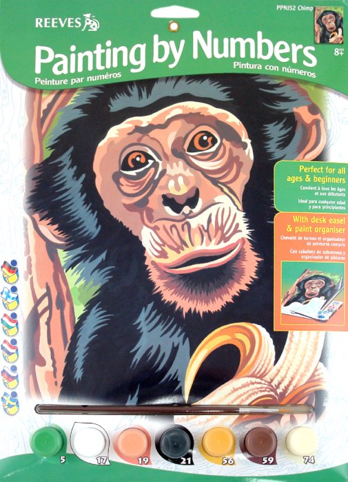 PPNJ52 Набор для раскрашивания.Шимпанзе.